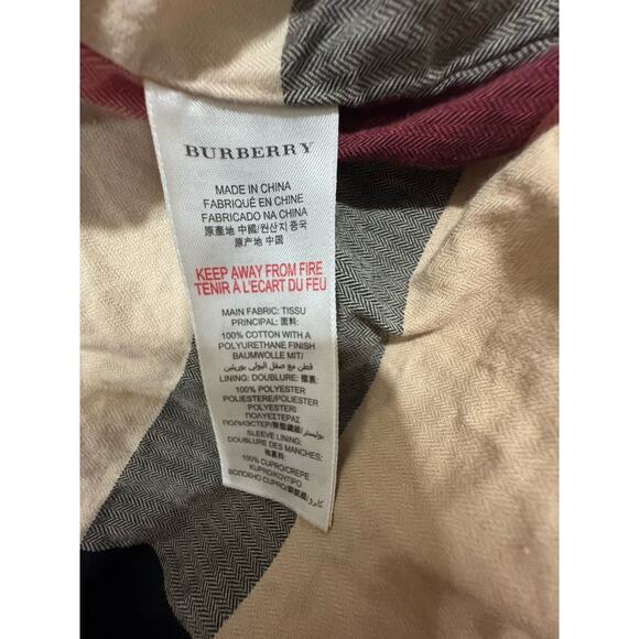 Burberry Childrens Stylish Mustard Yellow Jacket Nova Check Lining Girls - Picture 6 of 9